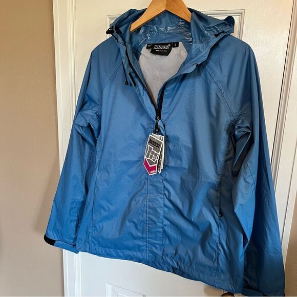 Mossi Blue Women's Sprint Windbreaker Jacket Large - Picture 3 of 12
